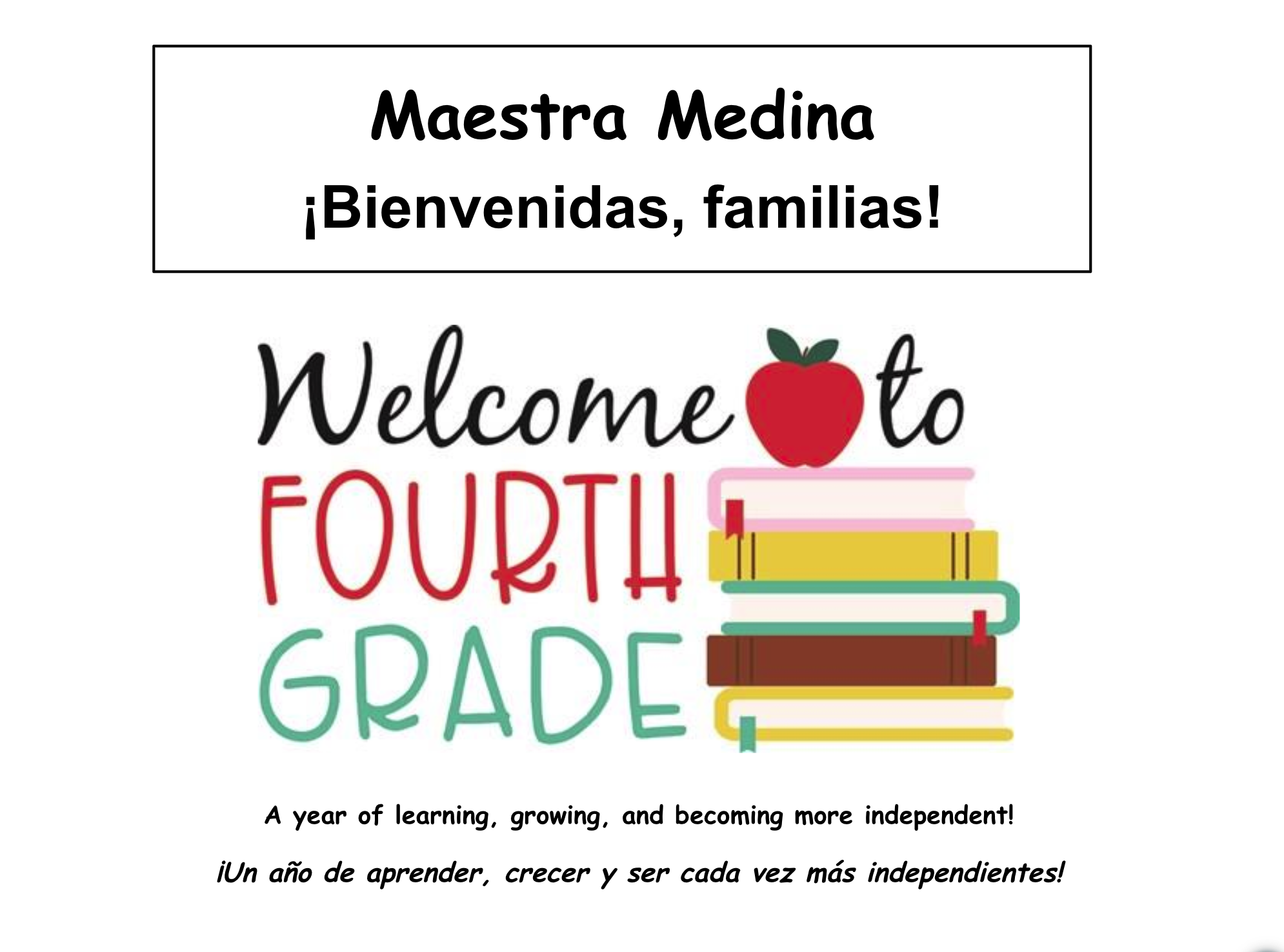 Maestra Medina's Back to School Night Slide Show